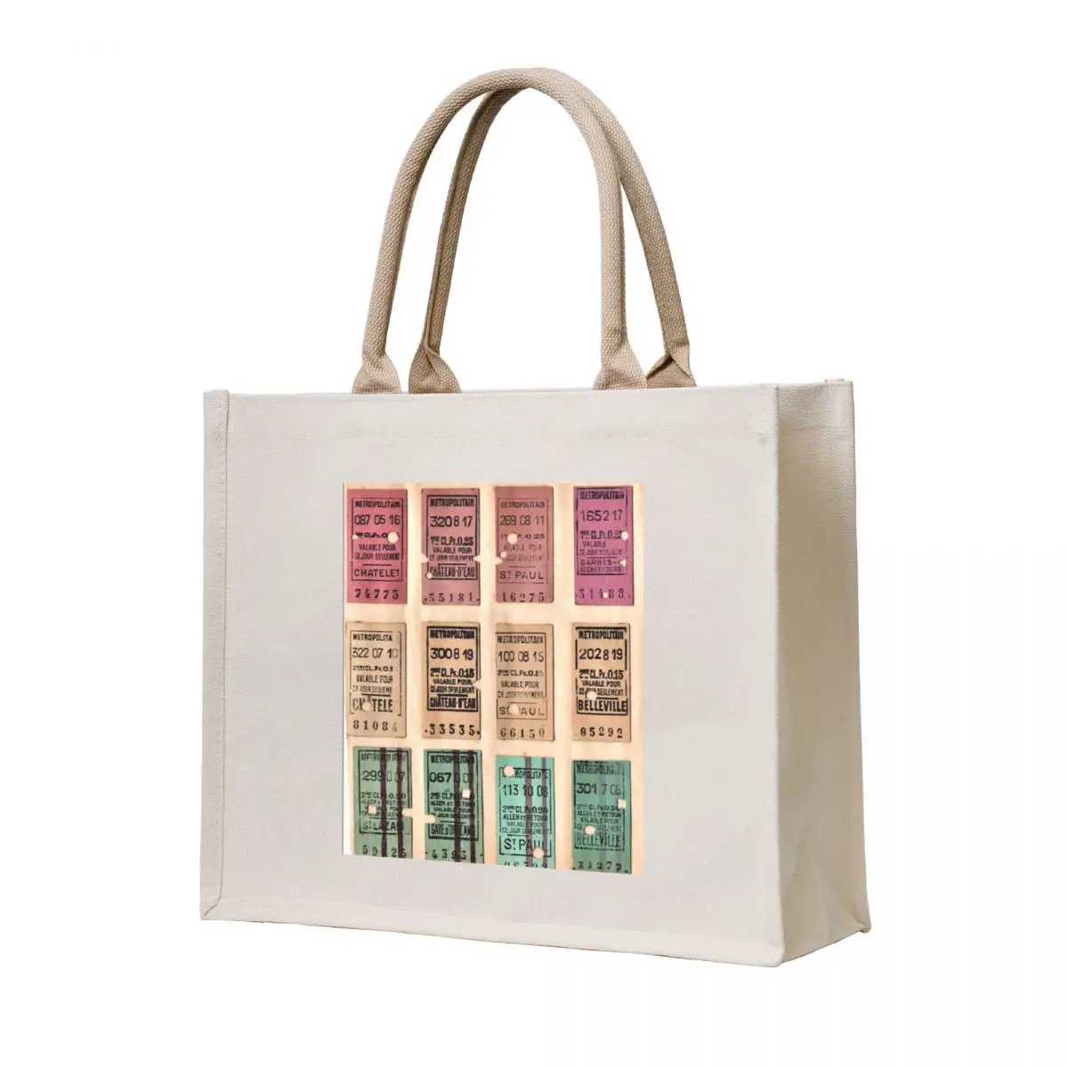 

Metro de Paris 1900 tickets Tote Bag tote bag men hand bags sac pour femme