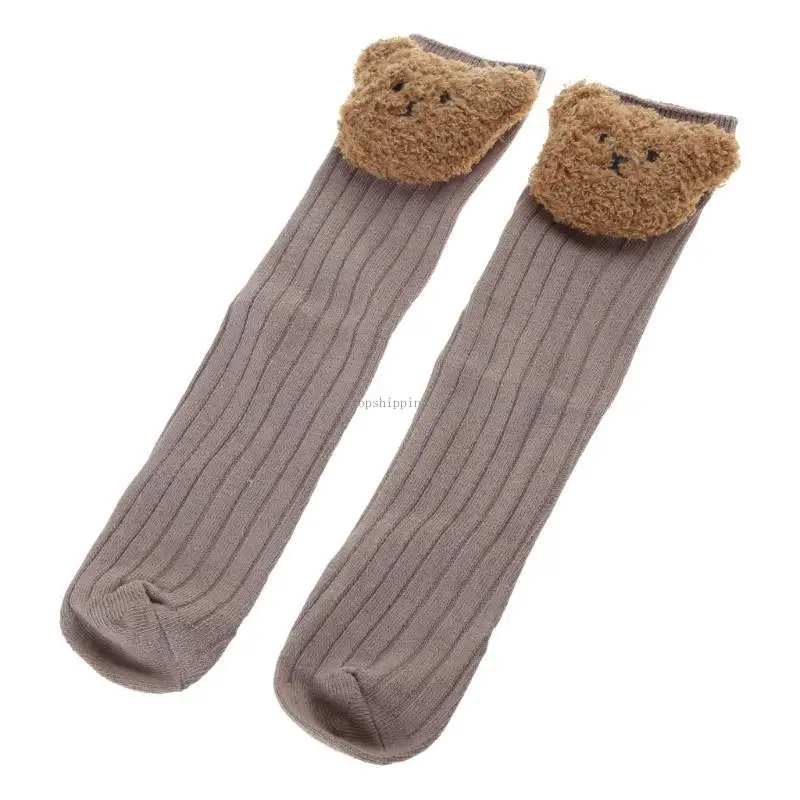 

Bear for Head Length Socks for Newborn Party Baby Photography Skin Friendly