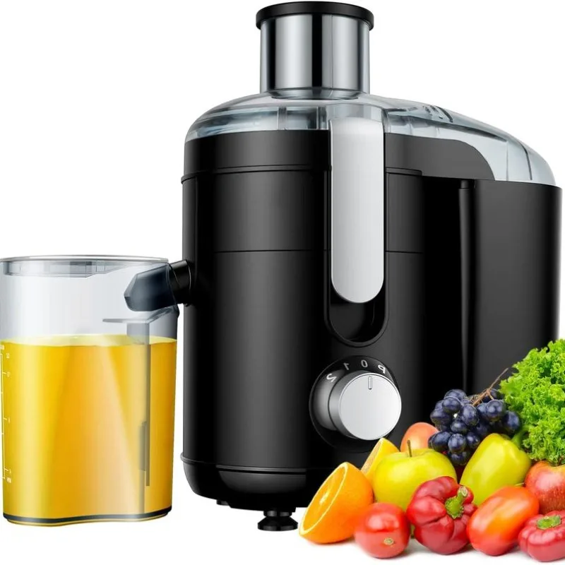 Juicer Machines with Titanium Enhanced Cut Disc, Dual Speeds Centrifugal Extractor Machines with Optional 2.5