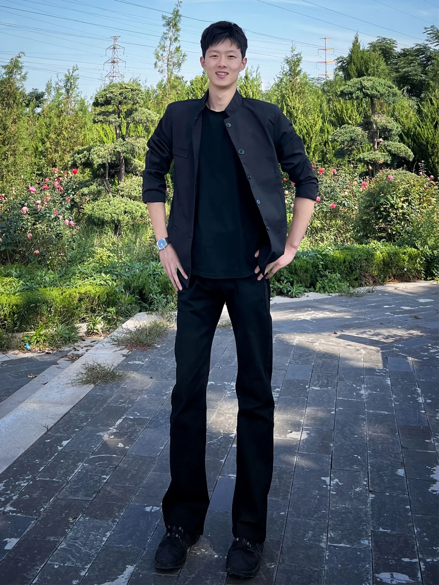 

Bla High Waist Fce Lined Men's Jeans Lengthening Legs Effect Tall Cleanfit Straight Leg Pants Wear Resistant All Seasons