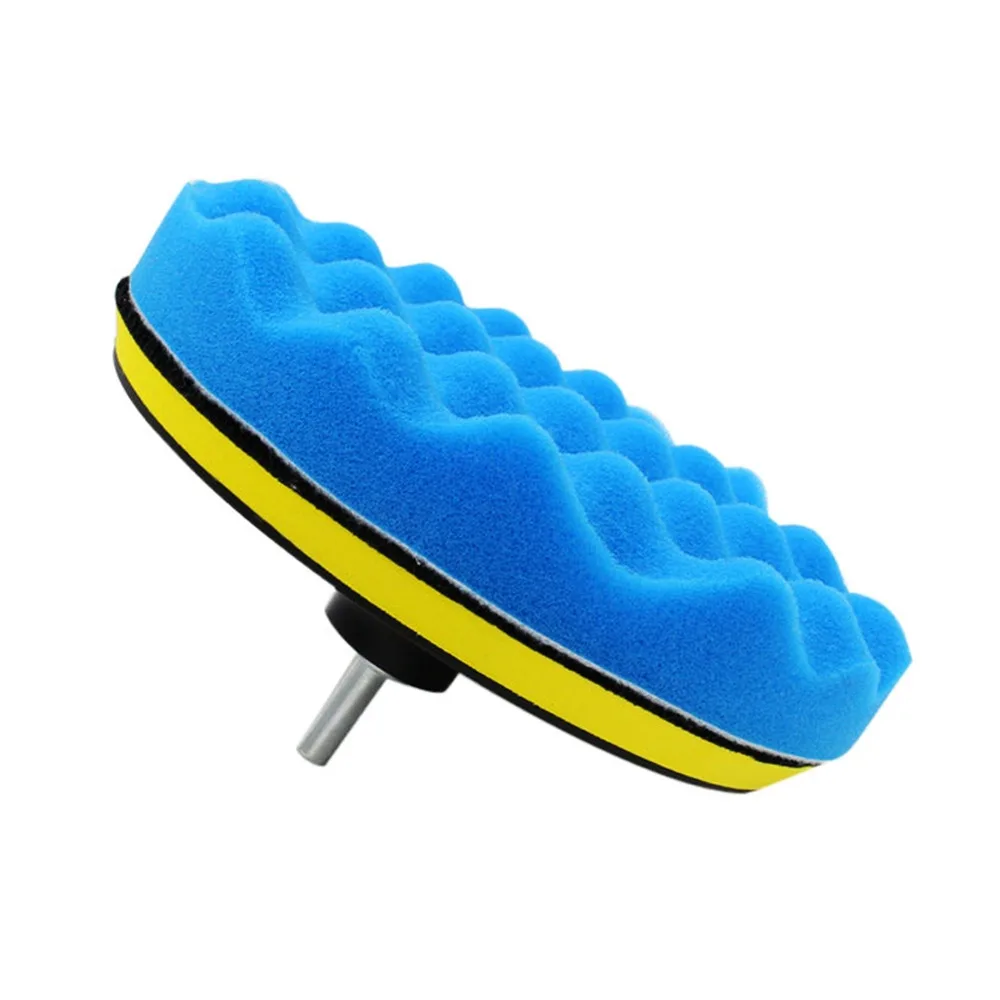 10PCS Sponge Drill Buffing Pad Wool Different Sizes Sponge Buffing Pad Kit Different Surfaces Colorful Polishing Waxing Kit