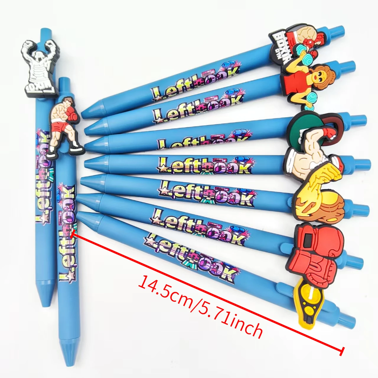 10pcs/16pcs 고에너지 복싱 활동 패치 인쇄 펜 바다 블루 시리즈 편지지 사무실 선물 볼펜