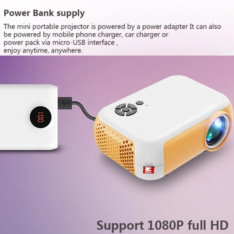 Shopify Dropshipping 480x360 Pixel Projector Support 1080P Projector Android Teater Rumah Projectors