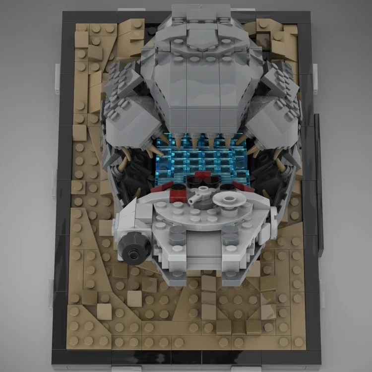 Zestaw klocków konstrukcyjnych MOC z motywem gwiazd, filmowe akcje, klasyczna scena, model statku Solo Millennium, zabawki DIY dla dzieci.