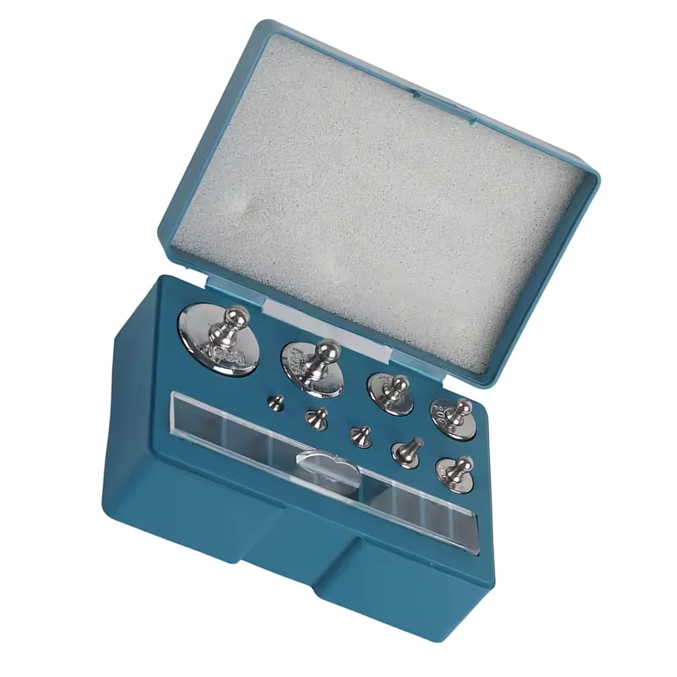 5-500g Chrome Plating Calibration Gram Scale Weights Set for Digital Scale Balance Laboratory Scale Calibration Weight 17PCS set