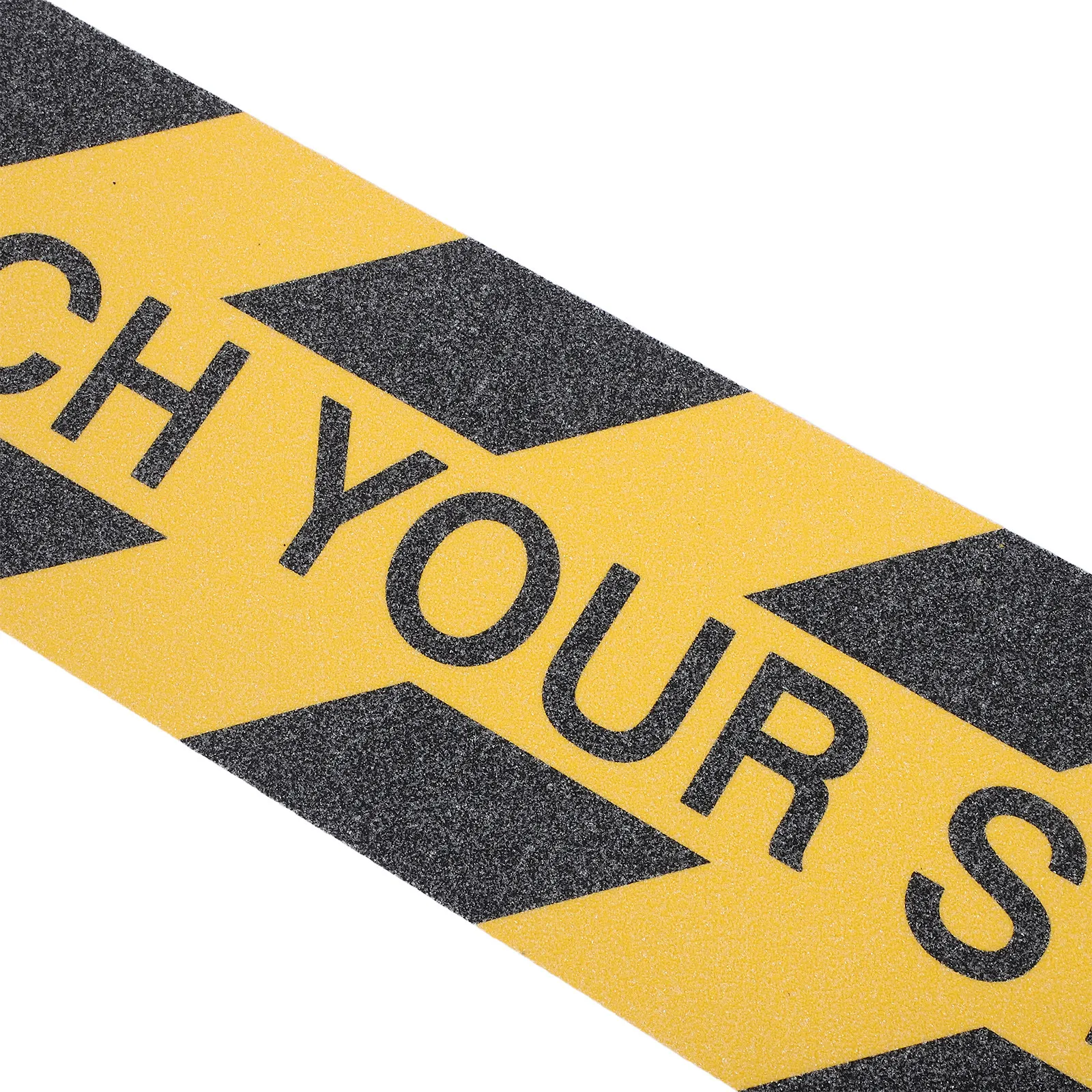 8Pcs Watch Your Step Stickers Anti Slip Floor Stair Sticker Yellow Black Self Adhesive Vinyl Caution Tape Waterproof Safety