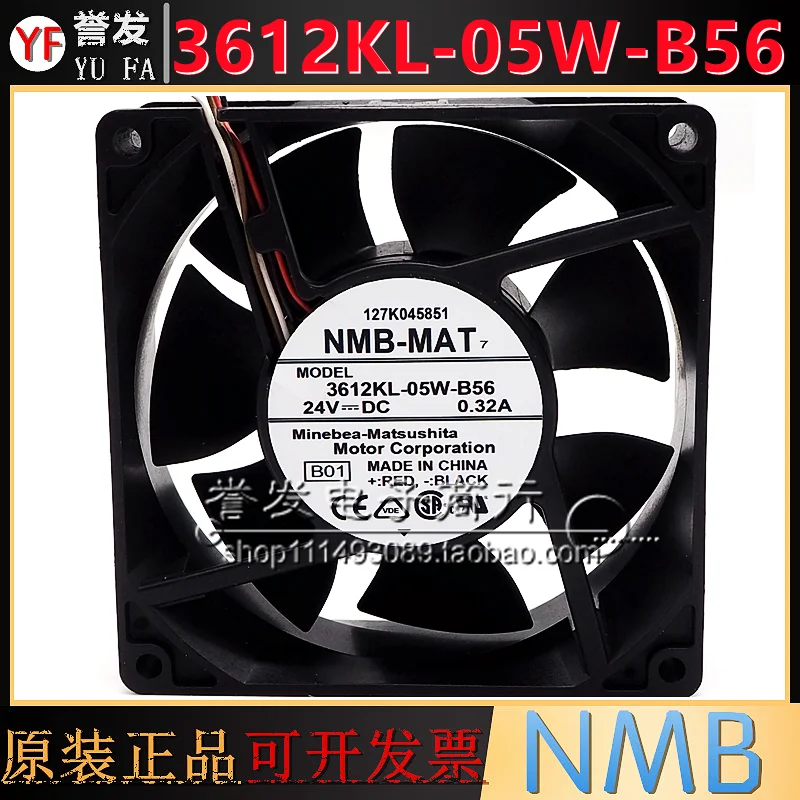 NEW ORIGINAL 3612KL-05W-B56 DC24V 0.32A 9032 90x90x32mm COOLING FAN RADIATOR