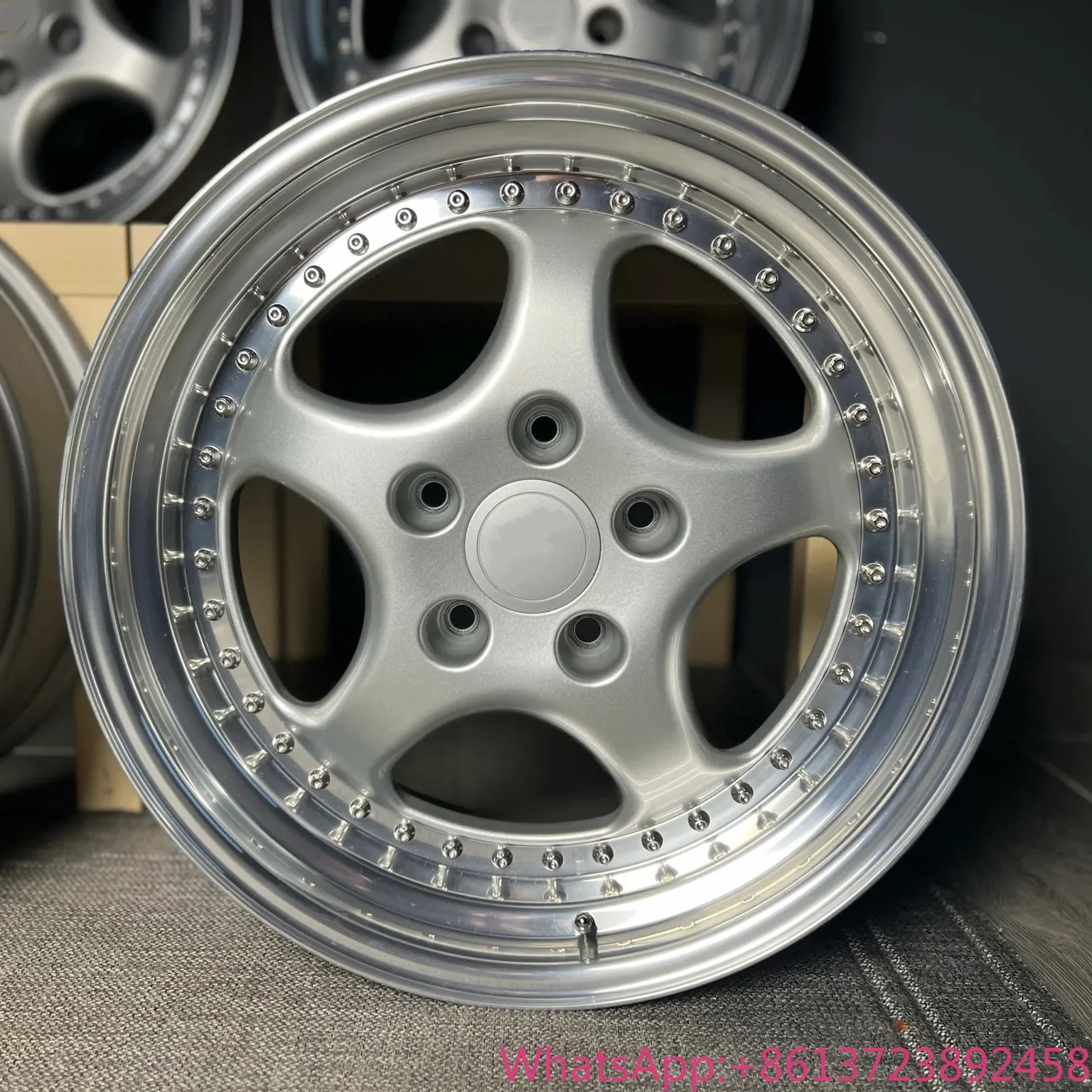 

Bku 3 Piece RH Wheels for Porsche 911 996 964 Turbo 928 968 997 17 18 19 Inch Rim Custom Five Spoke Design Alloy 5x130 Wheel