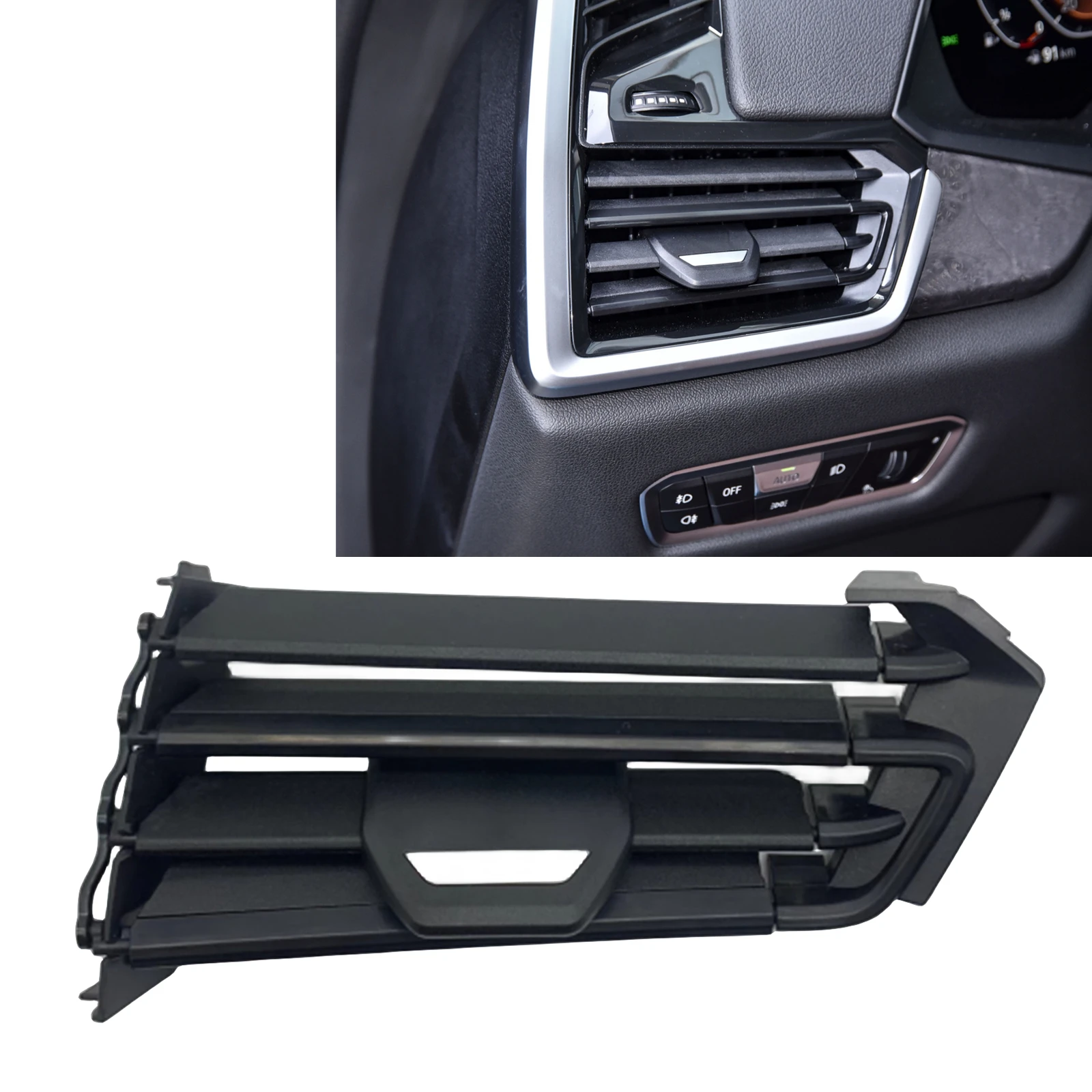 Car Dashboard A/C Air Outlet Vent Dash Grille Board Side Grill For BMW X5 G05 X6 G06 X7 G07 2019-2022