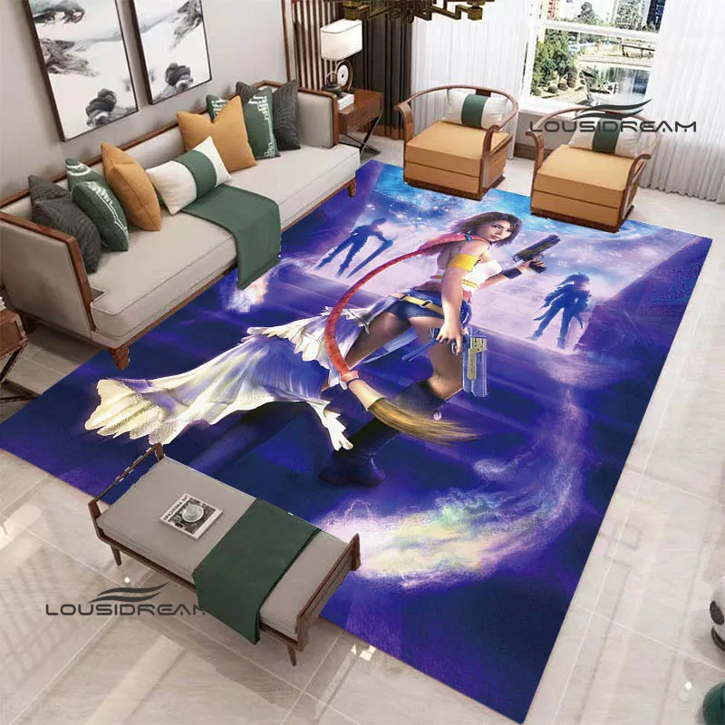 Game FINAL FANTASY Cartoon carpet Non -slip carpet carpets for living Room Washroom Floor Mat Room Decor area rug birthday gift