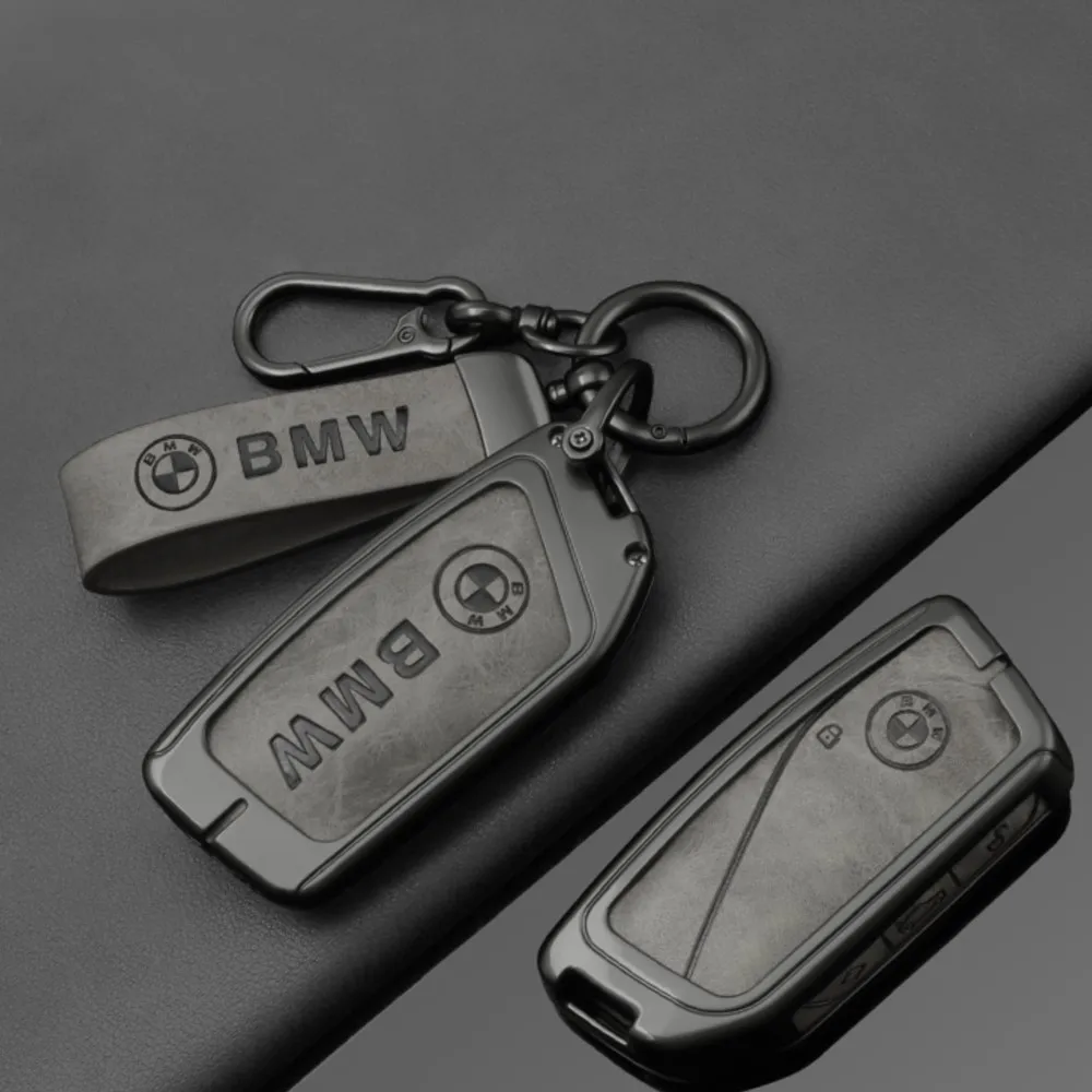 Fashion Leather Car Key Case Cover for BMW 740i 760i 5 Series G60 X1 X2 X5 X6 X7 IX1 IX2 IX I5 I7 G05 Car Interior Accessories view 4