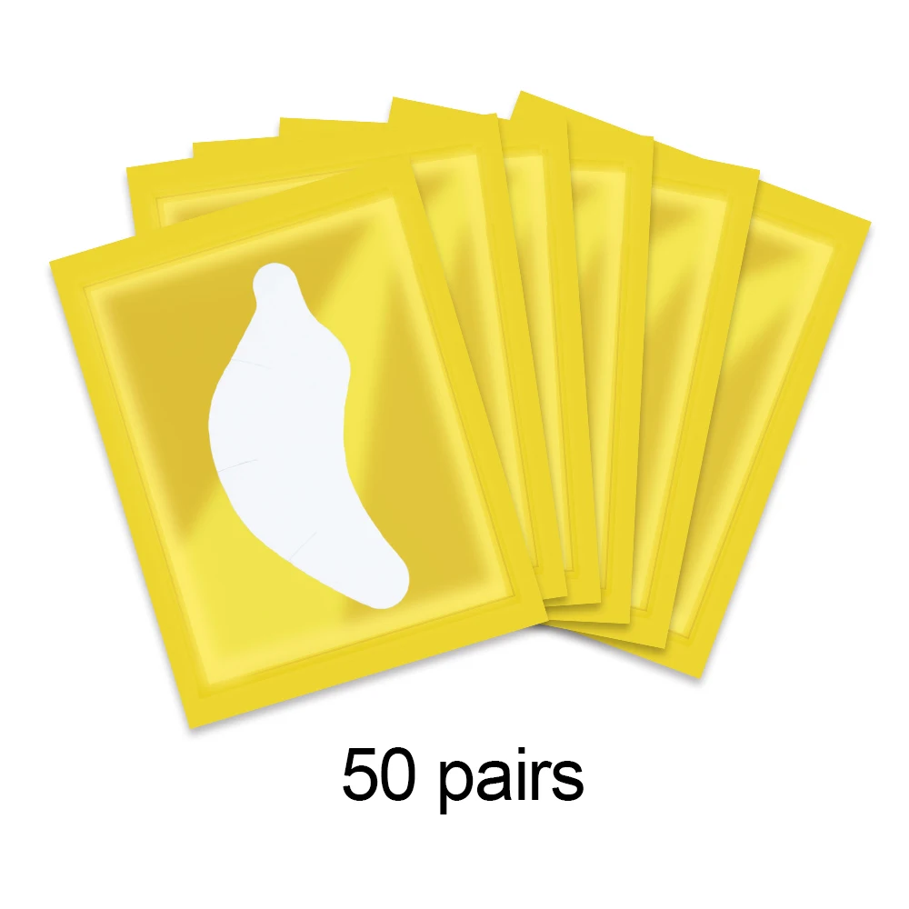 50 Paar Wimpernverlängerungs-Patches, Hydrogel-Patches, Gel-Pad, Make-up, Wimpernlift-Werkzeuge, unter den Augenklappen, Pads für Wimpernverlängerung