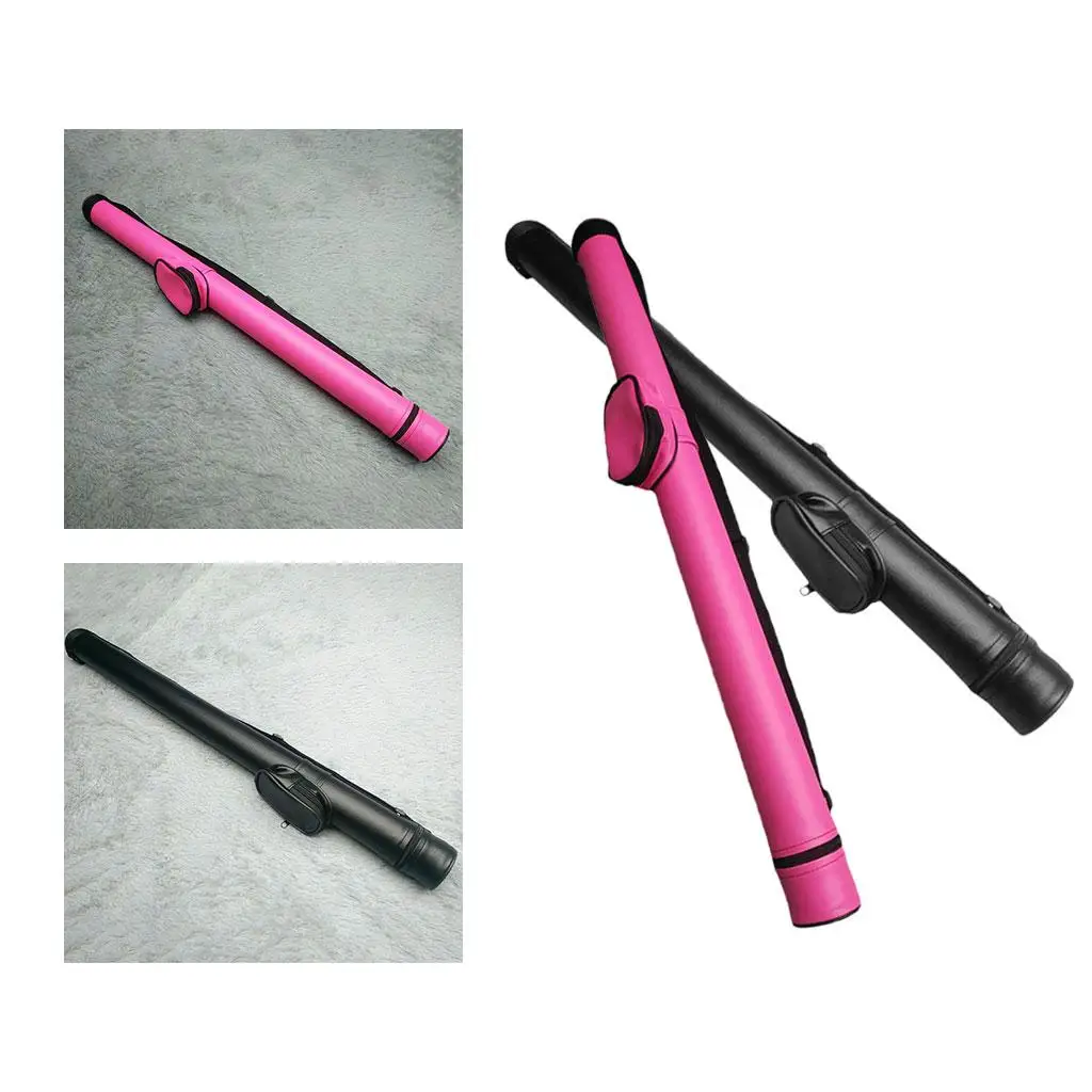 

Грязезащитный жесткий чехол для кия, 2 отверстия, кожзаменитель с сумкой для аксессуаров, сумка для переноски, легкий защитный чехол 32 дюйма для снукера