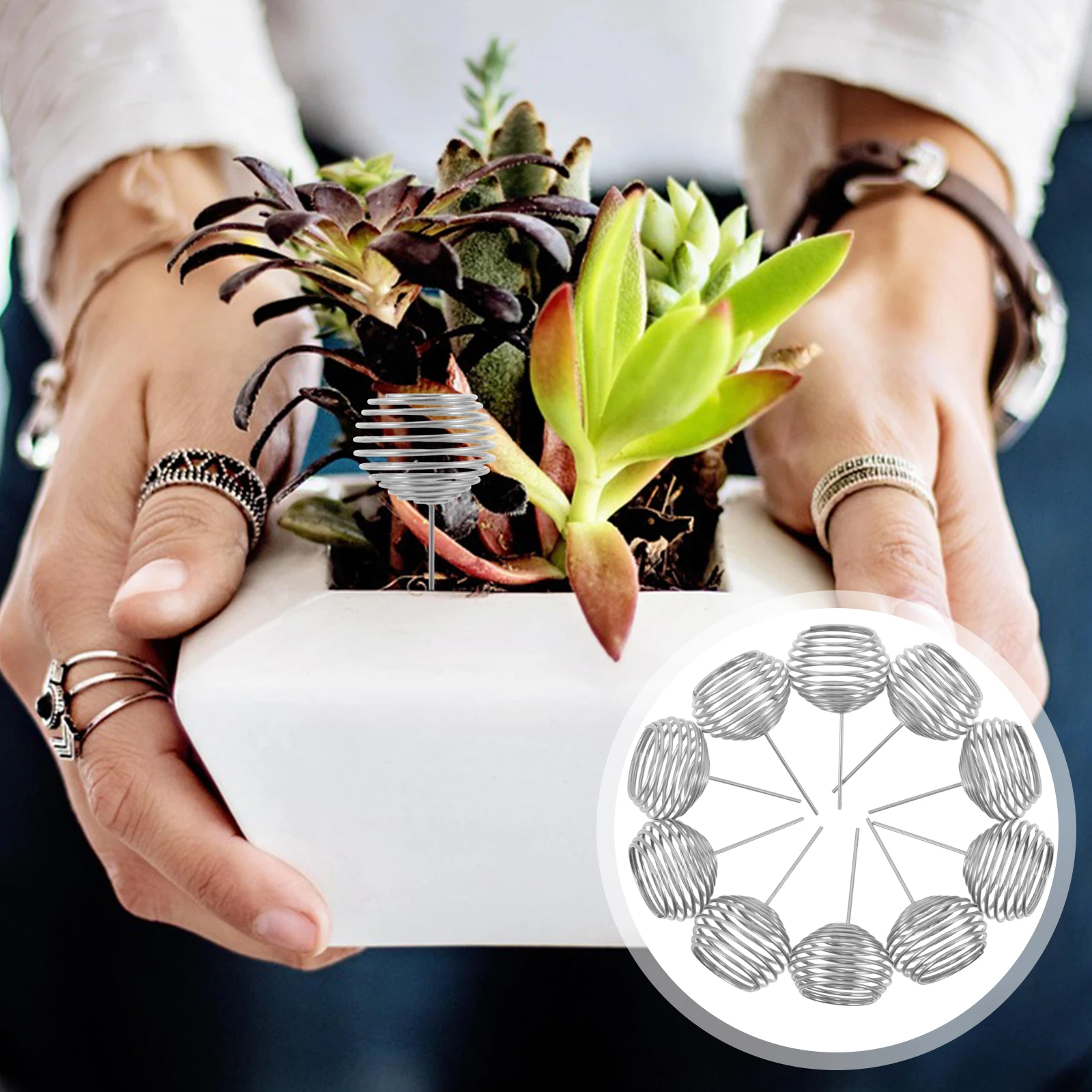 

50pcs Fertilizer Basket For Garden Stainless Steel Bonsai Fertilization Holder Mesh Container Controlled Release Durable Outdoor