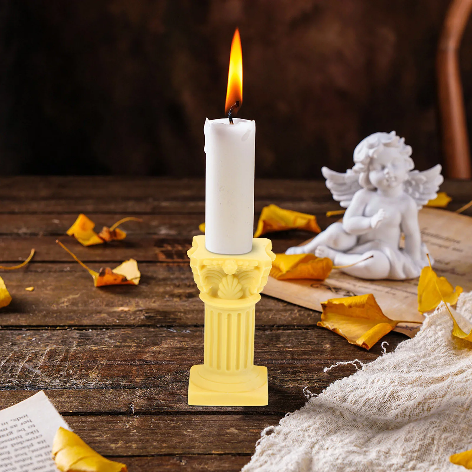 

5Pcs Roman Pillar Decoration Resin Pedestal Stand Luxury Greek Column Base for Home Garden Wedding Table Candlestick Photo Props