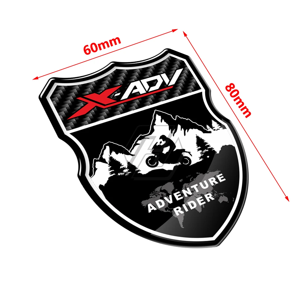 For HONDA X-ADV XADV 150 250 300 750 Adventure Rider Decals 3D Motorcycle Shield Sticker