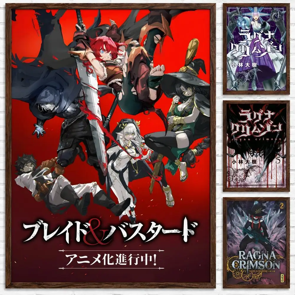 Dark Dark Fantasy Action Manga Ragna Crimson Poster Self‑Adhesive Waterproof Poster Sticker Coffee House Bar Wall Art Home Decor - Aliexpress Deal