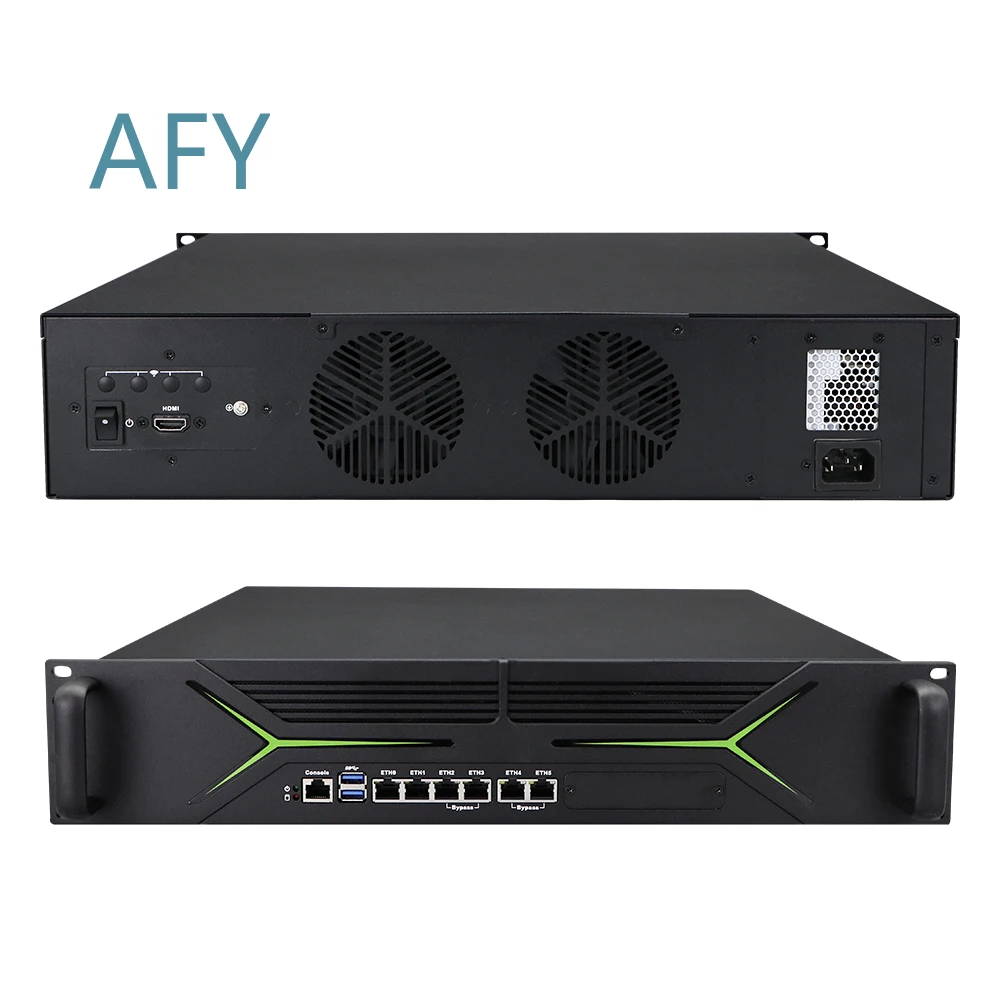 19-inch 1U 2U Rack Mounted Firewall Hardware for pfSense OPNsense VPN Network Security Appliance Router PC Intel Core