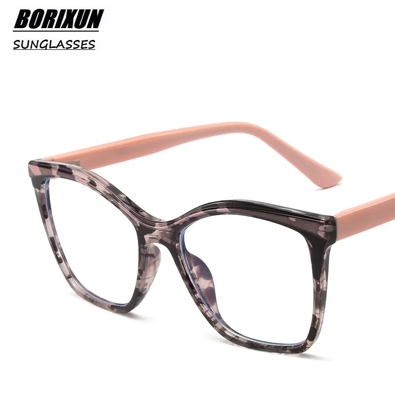 Square Anti Blue Light Glasses Women Fashion Colorful Eyeglasses Frames for Ladies Computer Eyewear Prescription Spectacle Frame