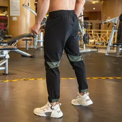 Pantalones deportivos de secado rápido para hombre, Pantalones rectos simples, elásticos, bolsillo de espera, cremallera, tendencia informal, Verano