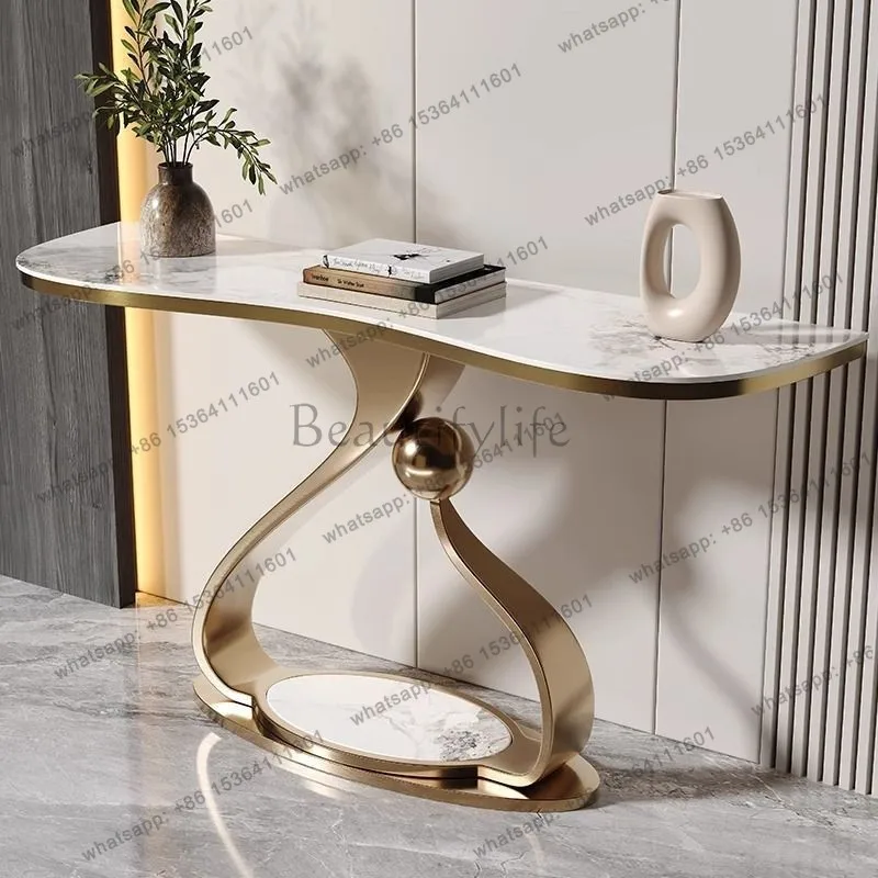 Space Saving Aesthetic Console Tables Simple Console Table Vintage Minimalist Mesa De Noche Dormitorio Living Room Furniture