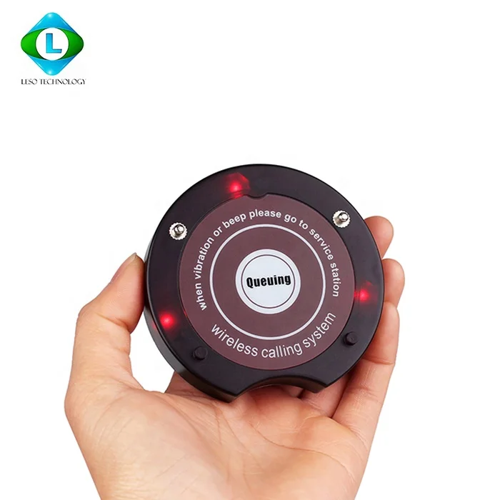 

Pager Restaurant Calling System Wireless Guest Paging Queuing System Pager with 10 Coaster Pagers