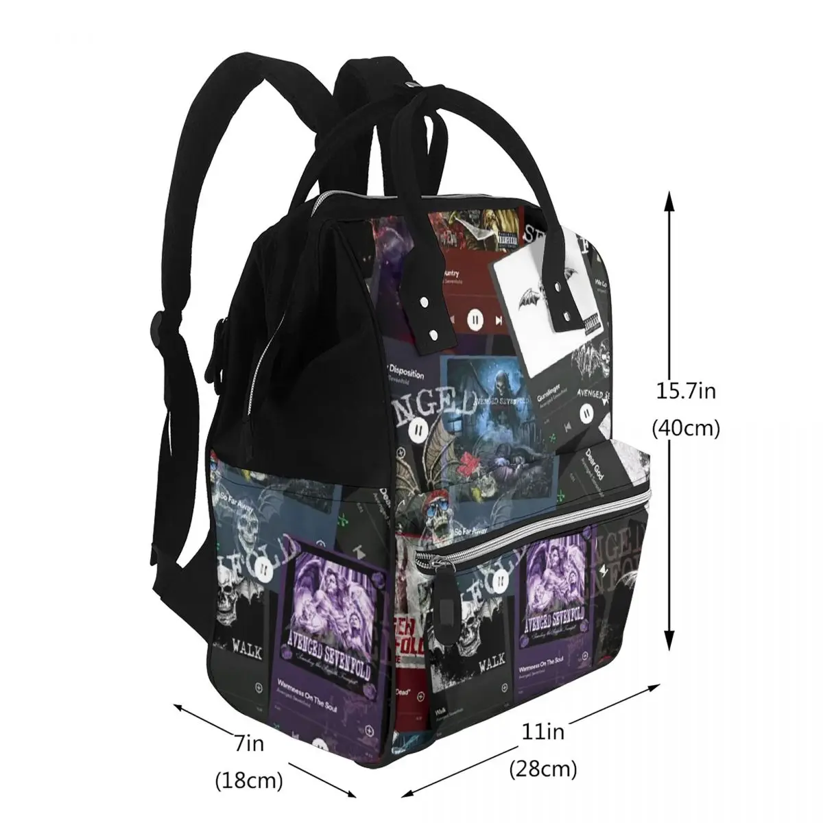 Avenged Sevenfold Student Backpack School Bag Hiking Travel Daypack for Men Women Bookbag Shoulder Bags