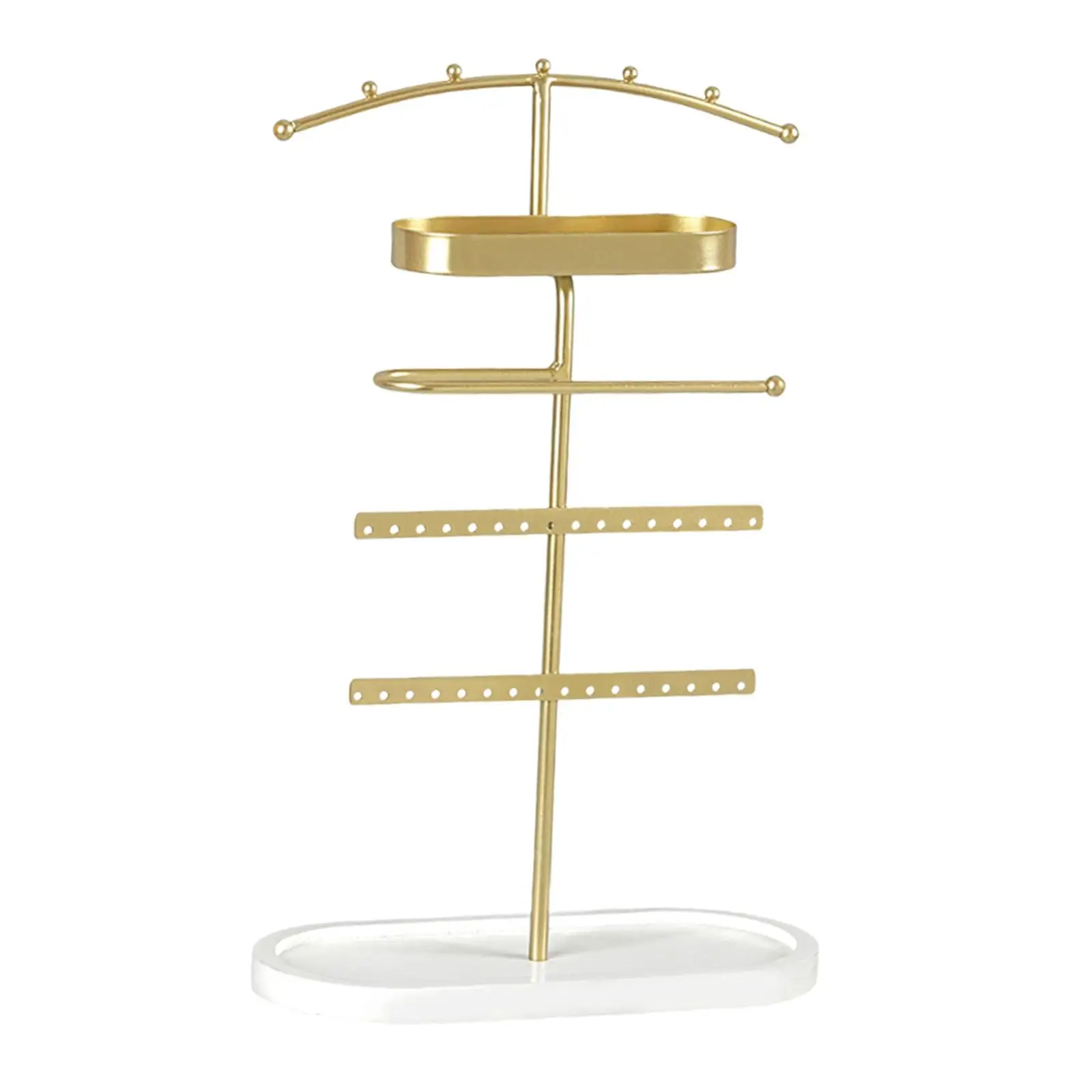 منظم المجوهرات واسع للنساء حامل عرض سطح المكتب لترصيع الأذن #4