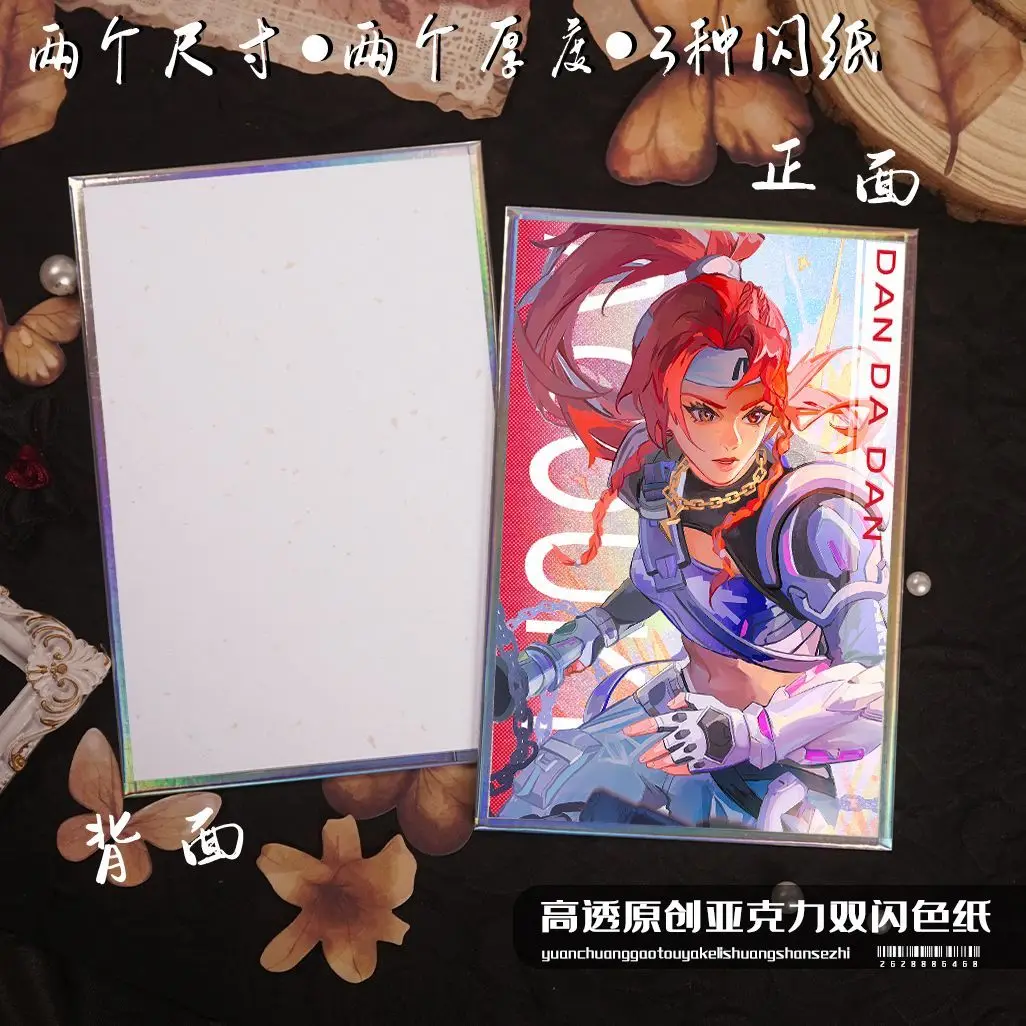 أنيمي Overwatch كيريكو تأثيري 15 سنتيمتر الاكريليك مزدوجة فلاش ورقة ملونة اللون بطاقة مكتب زينة صديق الهدايا