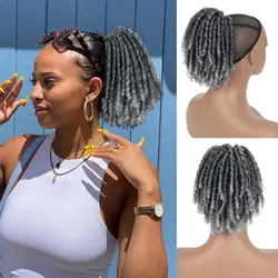 Bellqueen Synthetic Short Dreadlocks Ponytail 6 Inch Drawstring Ponytail Extension For Women