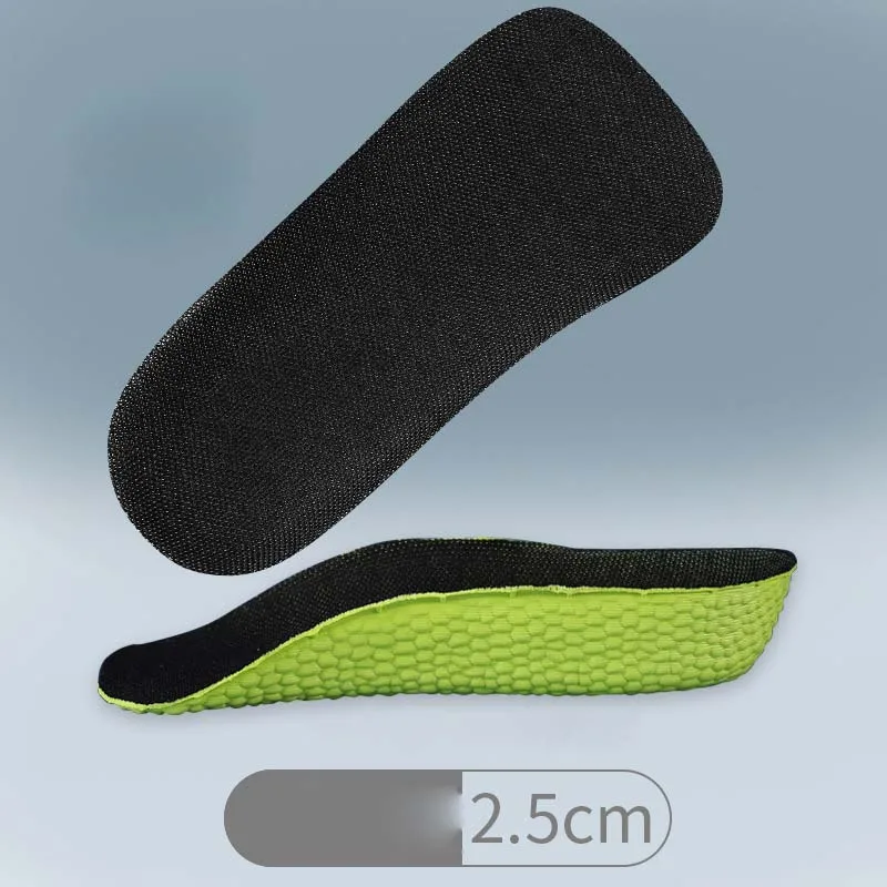 Arch Support Height Increase Insoles Light Weight Soft Elastic Lift for Men Women Shoes Pads Heighten Lift Heel 1.5/2.5/3.5 Cm