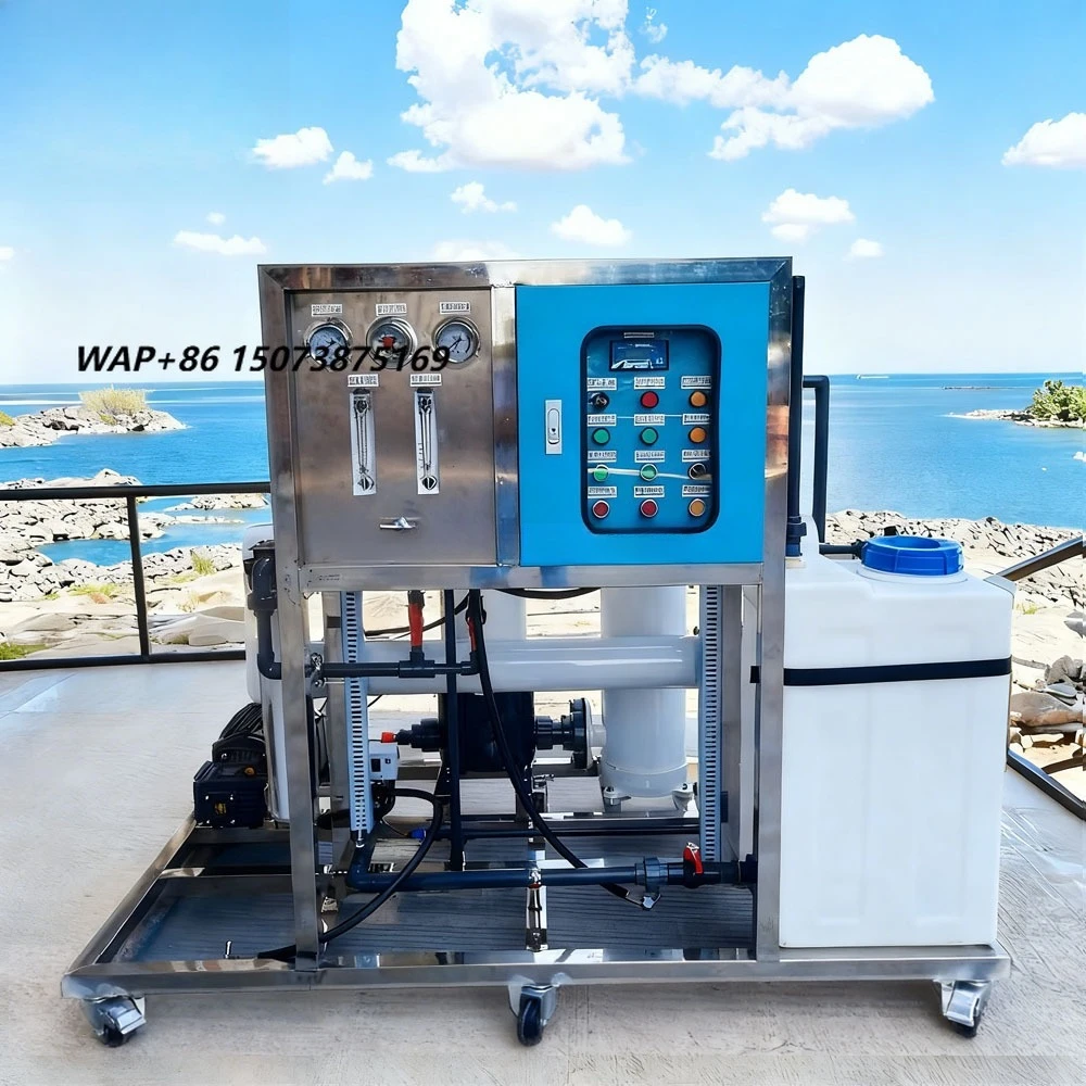 Hot Sell Jujin PLC Boat Desalinator Pump Sea Water Seawater Reverse Osmosis System Pressure Vessel Marine Yacht Fresh Treatment
