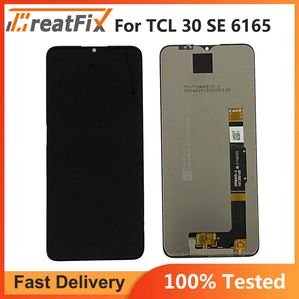 

100% Tested For TCL 30 SE LCD Display With Frame Touch Digitizer Assembly For TCL 30SE 6165H 6156H1 6165A lcd Screen Replacement