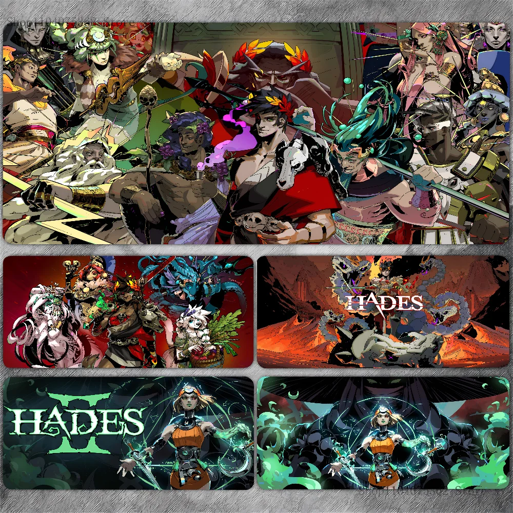 Game Hades II Mousepad Large Keyboard Desk Mat Gaming Mouse Pad LockEdge Non-slip Mat