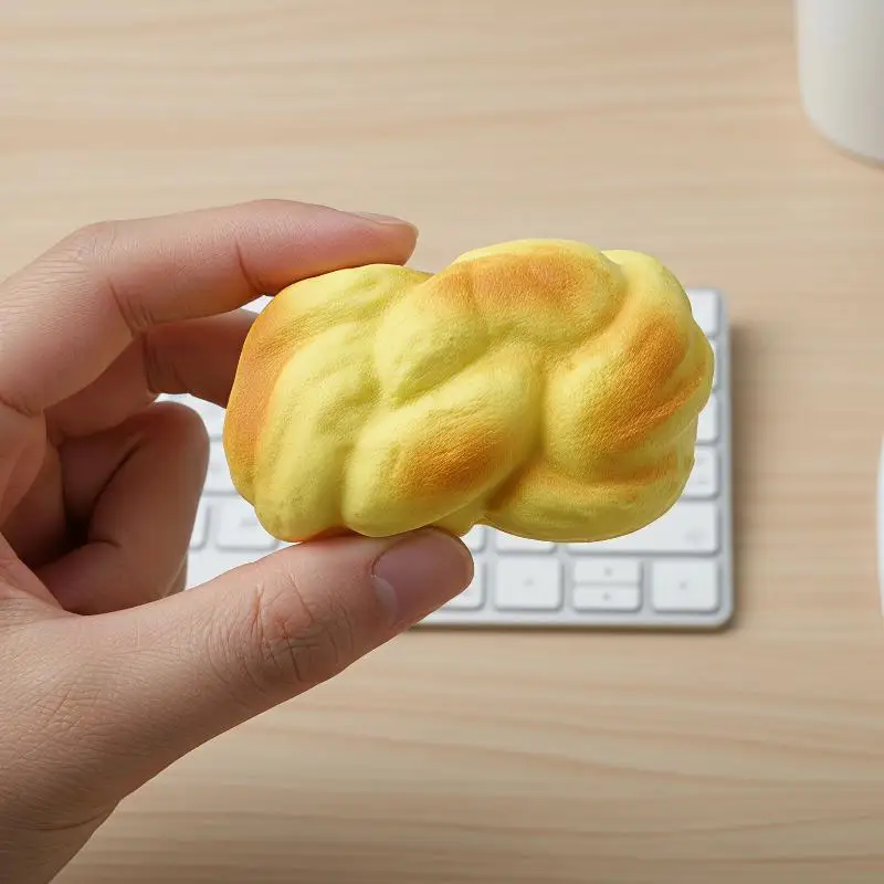 Super Pull-apart Bread Fidgets Toys Soft Bread Venting Squeeze Toy Relieve Anxiety Anti Stress Toy For Adults Gifts 1PC