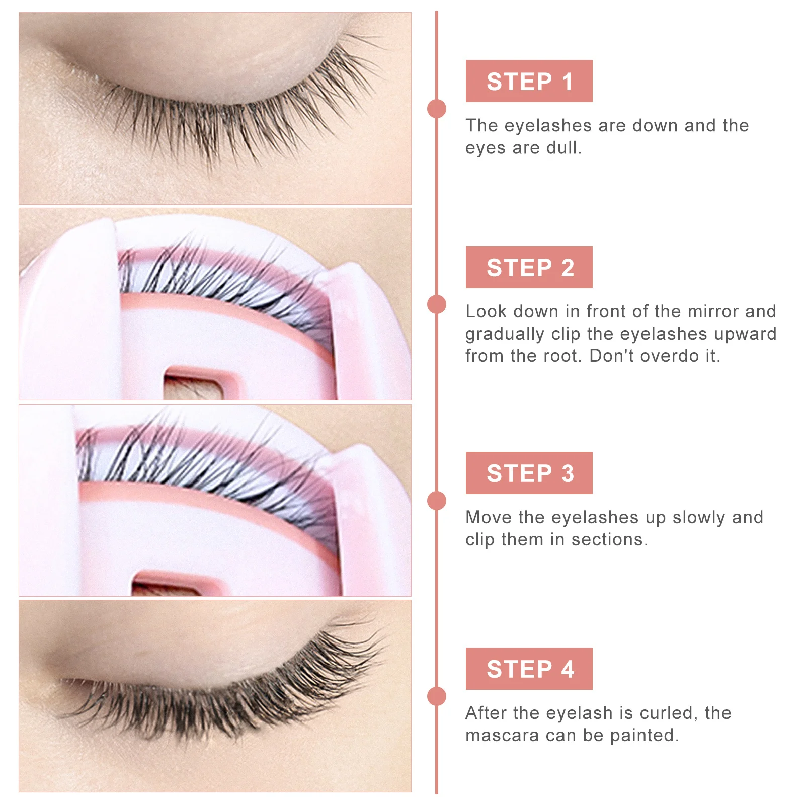 مجموعة واحدة من أدوات تشذيب أداة تجعيد الرموش الصغيرة، تصميم خفيف الوزن، تجعيد سريع، للاستخدام الشخصي الاحترافي للعناية بالعين