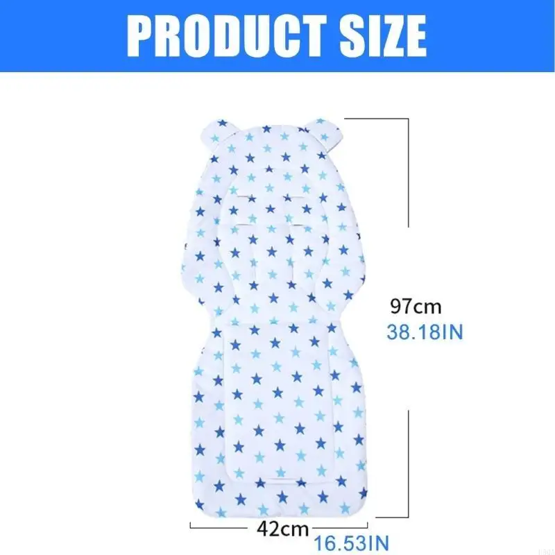 

D5QA Breathable Baby Strollers Cushion Pram Cart Pad Soft Comfortable Infant Carseat Insert for Comfort Travel Daily