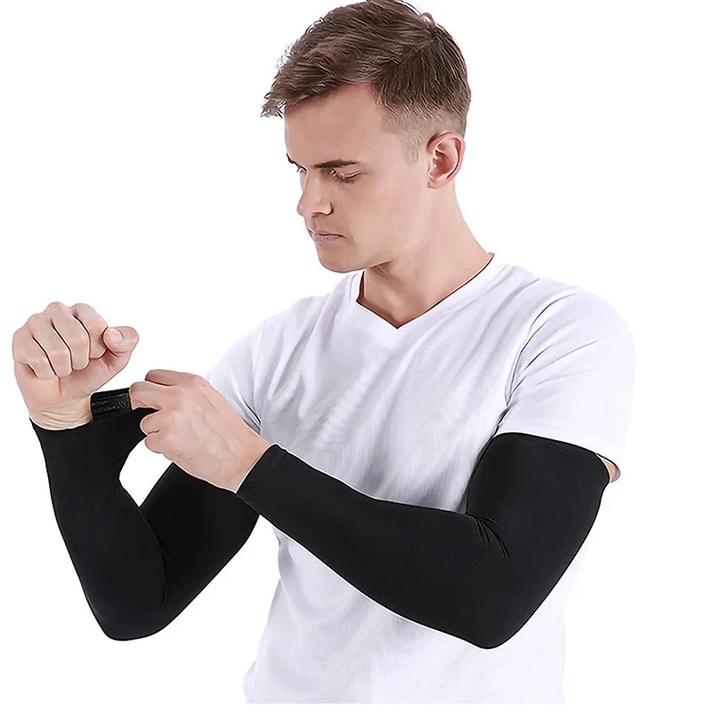 

Компрессионные рукава для езды на велосипеде, рукава с защитой от ультрафиолета, спортивные нарукавники, грелки для бега, баскетбола, тренажерного зала, фитнеса, уличного чехла