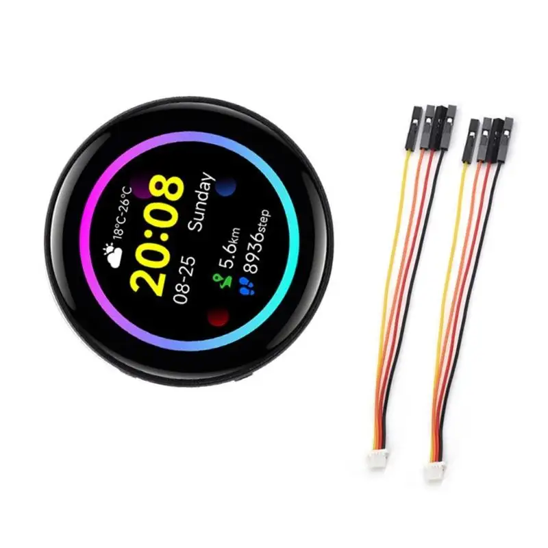 R53C 1.43in RP2350 Development Board 466x466 AMOLED Touchable Screen IMU Microed Card Support