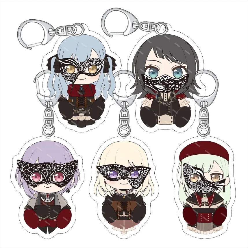 Anime Ave Mujica Bang Dream Acrylic Keychain Key Chain Pendant Jewelry Friends Gift Bag Charms Souvenir Game Related Products