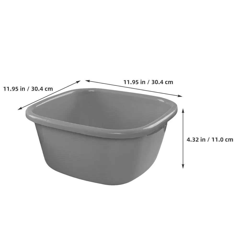 3Pcs Plastic Washing Basins Multipurpose Compact Wash Basin for Home Dorm Foot Soaking Tub Laundry Dish Pan Portable Hair