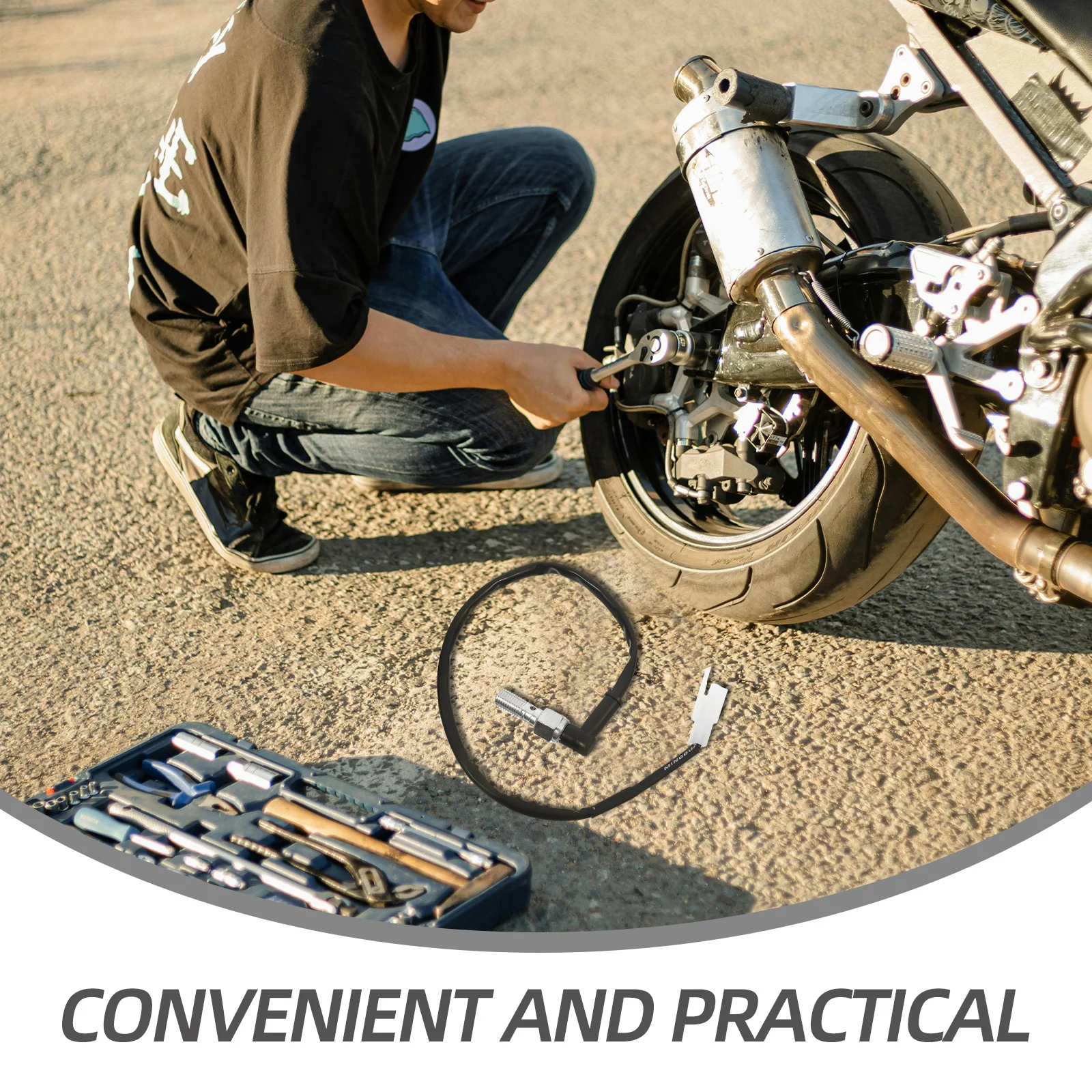 

Hydraulic Brake Line M10x1.25mm Aluminum Alloy Rubber Material Off-Road Motorcycle Upgrade Brake Light Switch for Enhanced