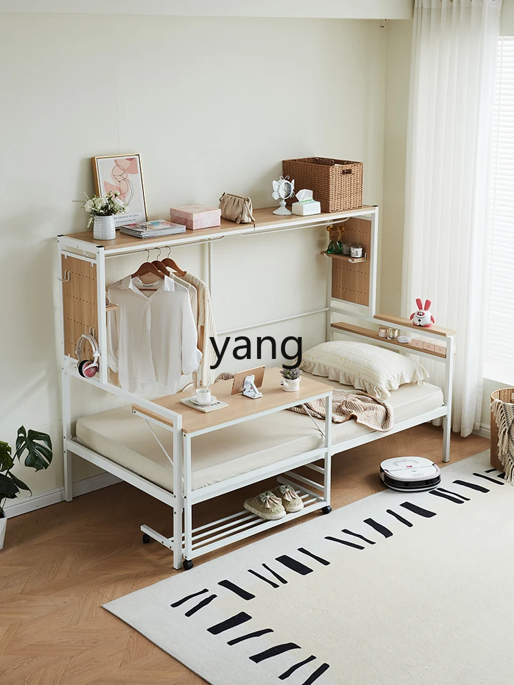 CX small apartment rental house iron frame bed Internet celebrity retro home thickened reinforcement