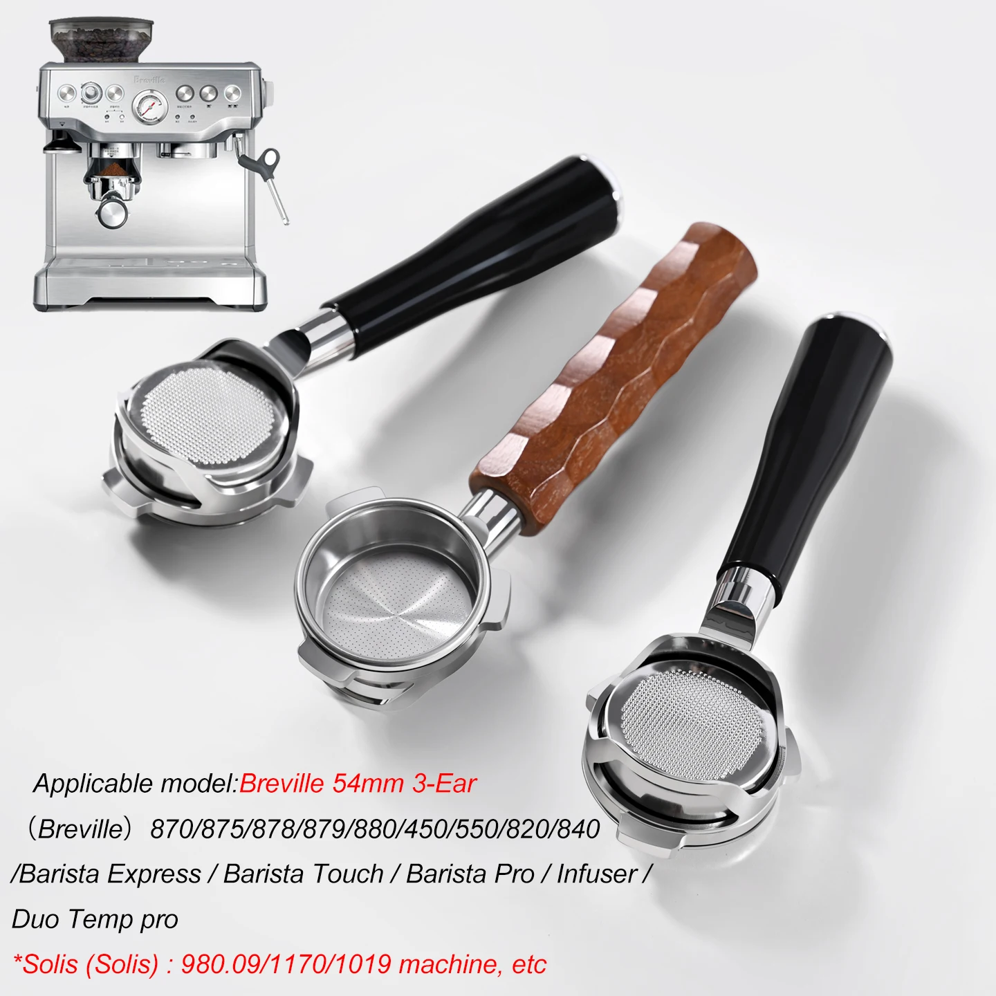Breville Espresso Bes870 - Portafiltro sem fundo para café, 54