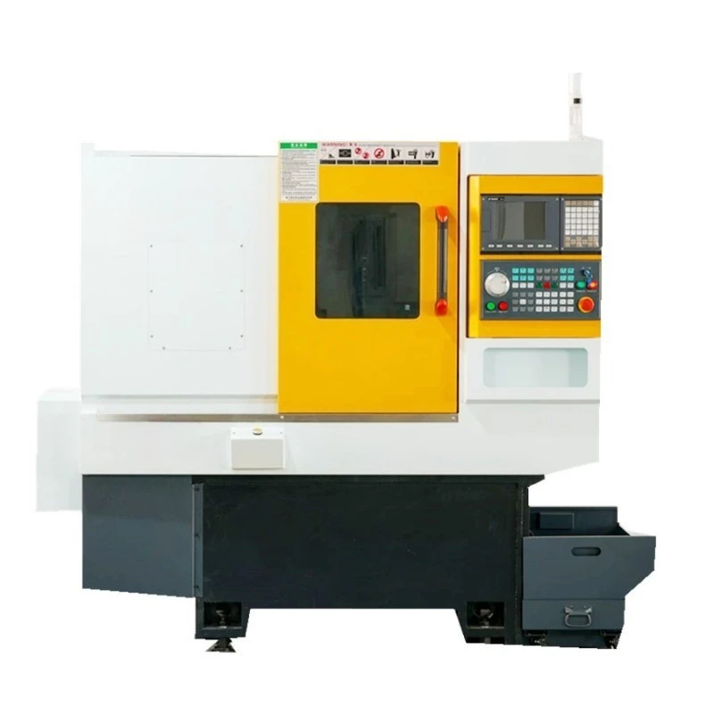automatic small horizontal precision numerical control car, stainless steel processing double spindle numerical control machine