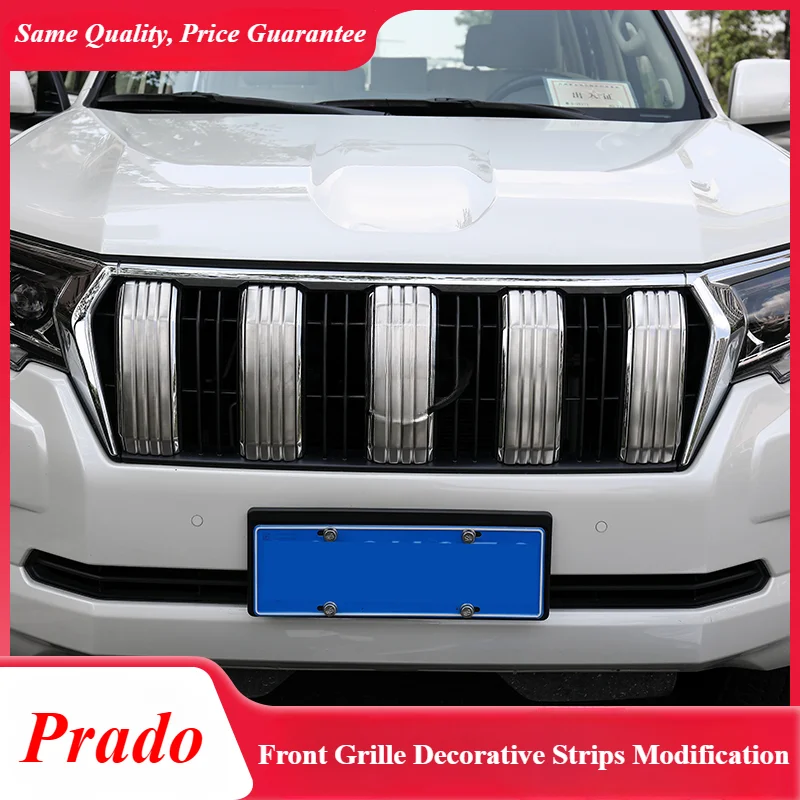 Oriente Médio Versão Grille Guarnição para 18-20 Toyota Prado, Frame especial de lantejoulas, modificar modificação