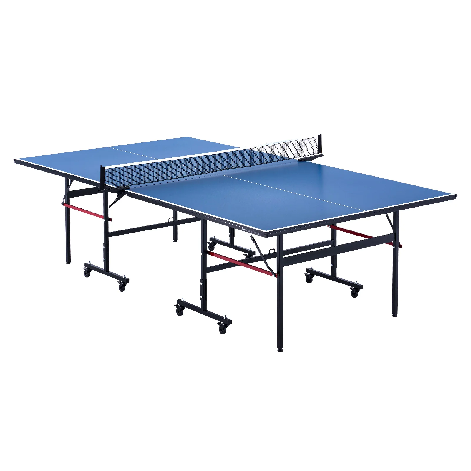 SucceBuy Ping-Pong-Tisch, professionelles Tischtennis-Spiel, für den Innenbereich, tragbarer MDF-Tischtennistisch, faltbarer Ping-Pong-Tisch mit Netz