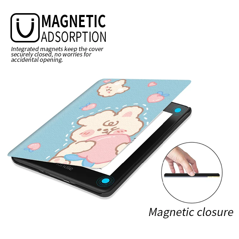 Twosheep Kindle protective cover, suitable for Kindle paperwhite 12th Gen 7inch and kindle 11th Gen, with flip unlocking case