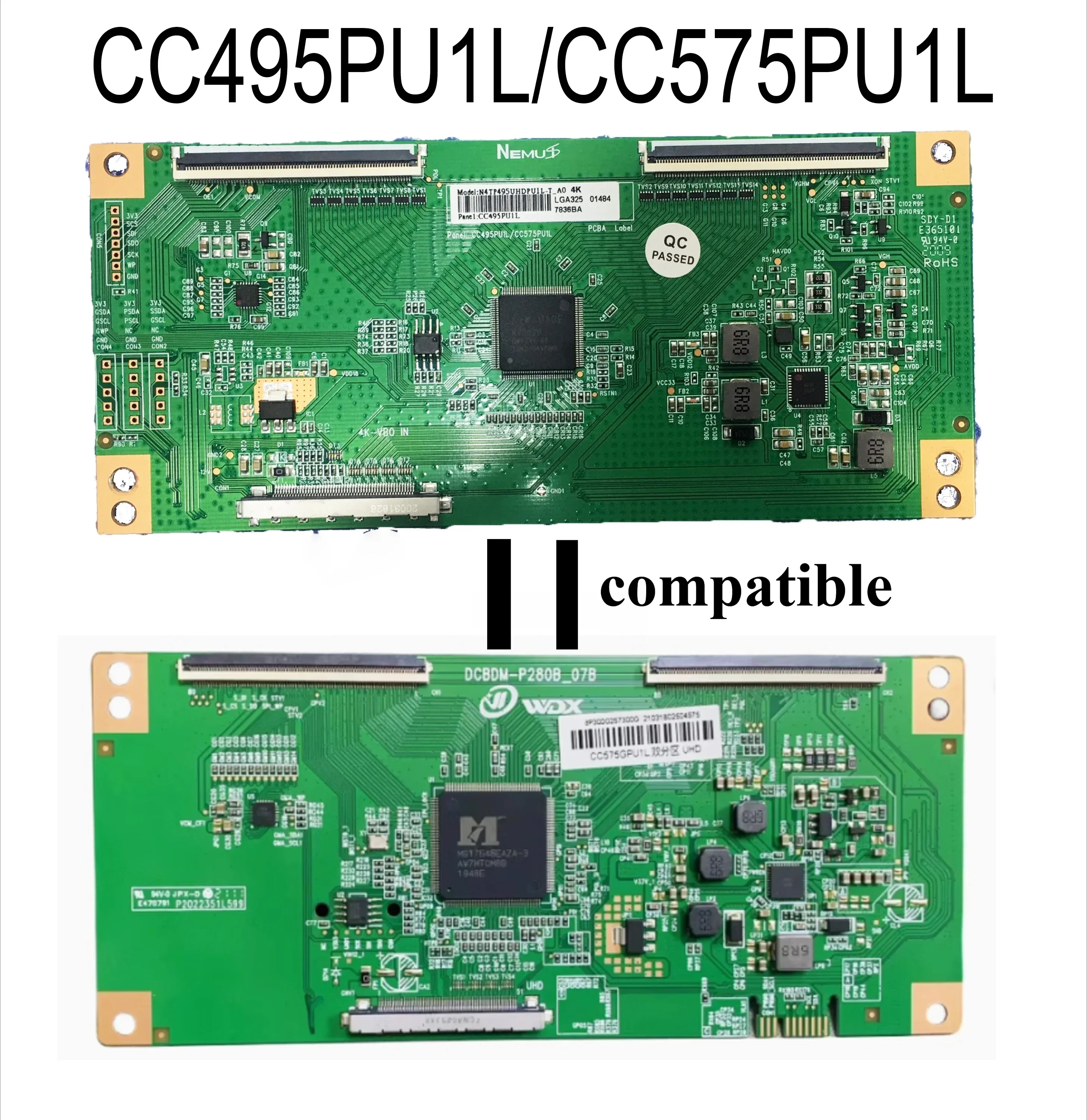 

Brand New T-CON CC495PU1L/CC575PU1L CC495PU1L CC575PU1L N4TP495UHDPU1L-T_A0 4K Logic Board is for 50PU11TC-SM 58SU01B TV Parts