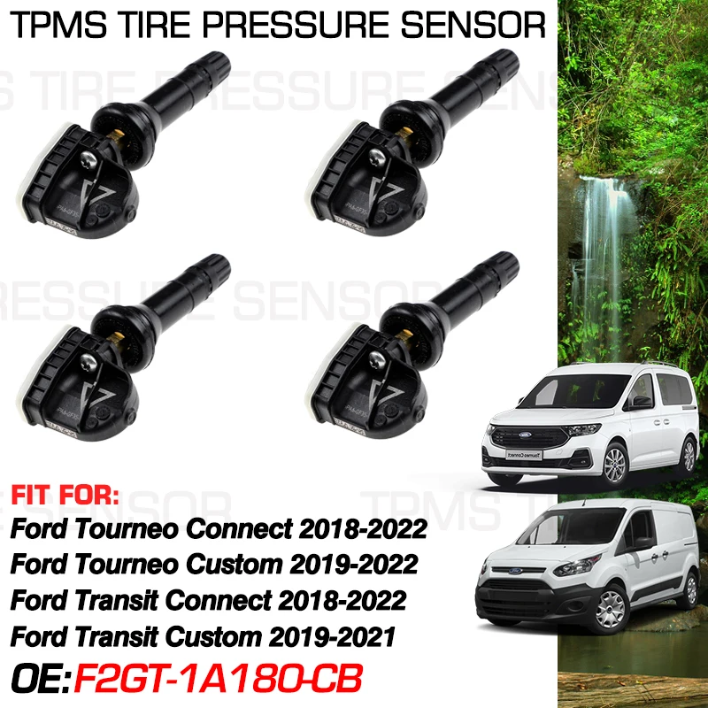 

Tire Pressure Monitor For Ford Tourneo Connect Transit Connect Transit Custom 2018-2022 Custom 2019-2022 433MHz F2GT-1A180-CB